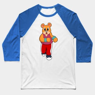 Bear at Running Baseball T-Shirt